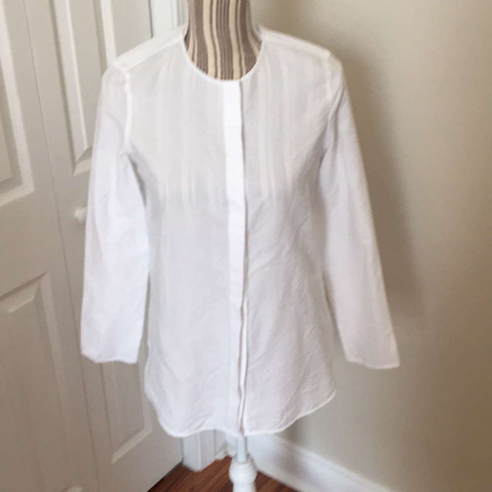 Massimo Dutti white cotton tunic